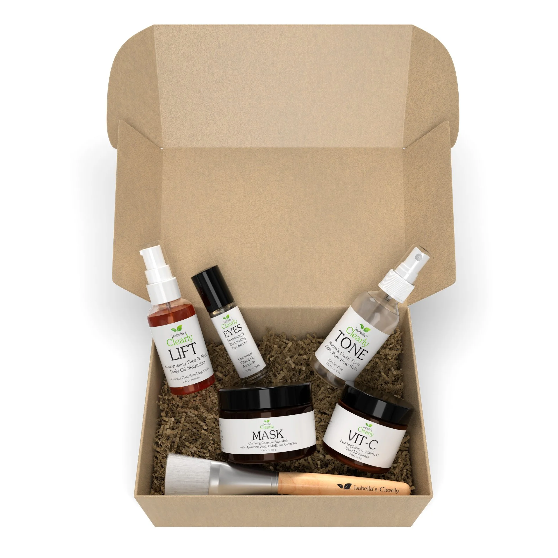 FLAWLESS The complete skin ritual · 5 natural products made in the